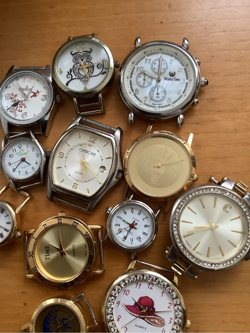 Mixed Gold and Silver Watch Faces - Assorted Fashion Watch Dials
